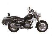 Мотоцикл XGJ200-8 черный матовый/серебро чоппер