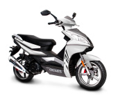 Мотороллер JJ125 Т-23 белый/черный Ardour