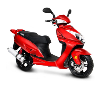 Мотороллер JJ150 Т-4 Falcone 150. красный/серебристый