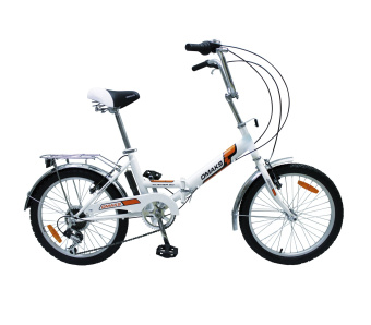 Велосипед OMAKS 20-6-21 белый (колеса 20"; 6-скоростей; рама-15")