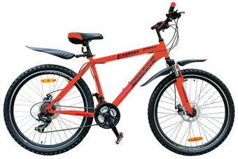 Велосипед OMAKS 26-109 disk красный (колеса 26"; 21 скорость; рама-18")