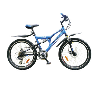 Велосипед OMAKS 24-208 disk синий (колеса 24"; 21 скорость; рама-16")