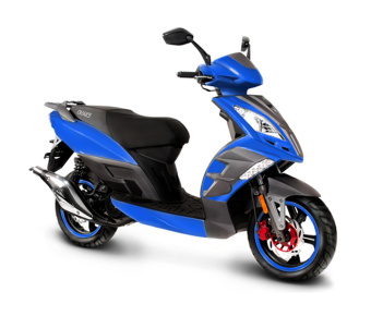 Мотороллер JJ125 Т-13 синий/черный Virtuality