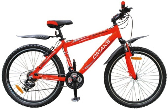 Велосипед OMAKS 26-112 красный (колеса 26"; 21 скорость; рама-17")
